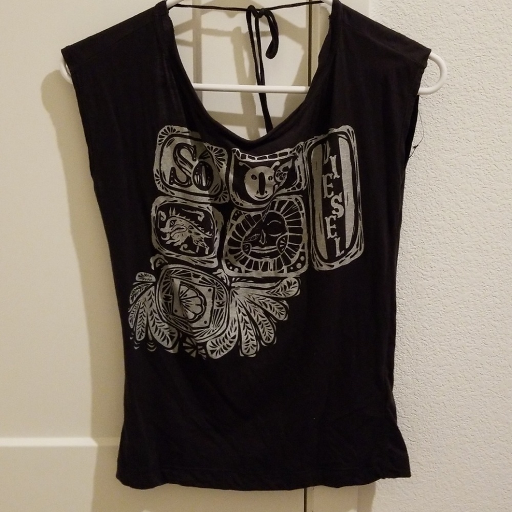 Sexy open back t shirt
